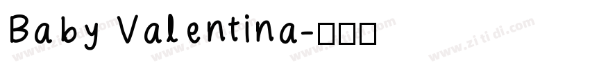 Baby Valentina字体转换